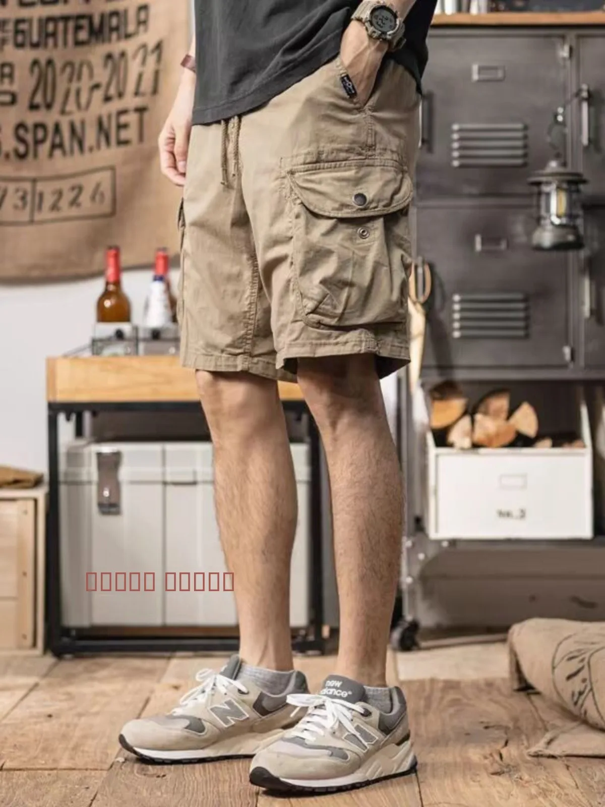 

Мужские летние повседневные брюки в стиле американского ретро, свободные прямые, тонкие, с пятью карманами, для активного отдыха