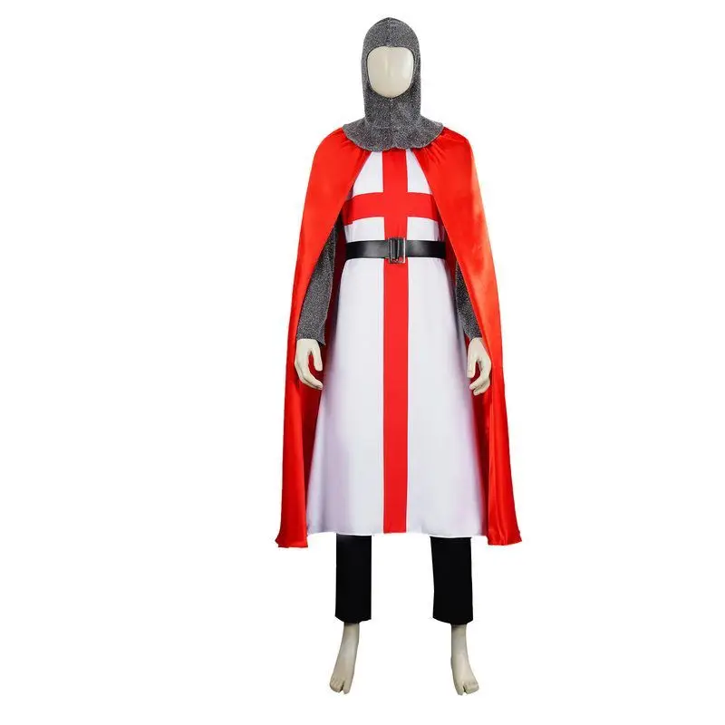 Histórico crus cavaleiro cultura medieval tema castelo exploração loween traje feminino étnico palco wear primavera 2025