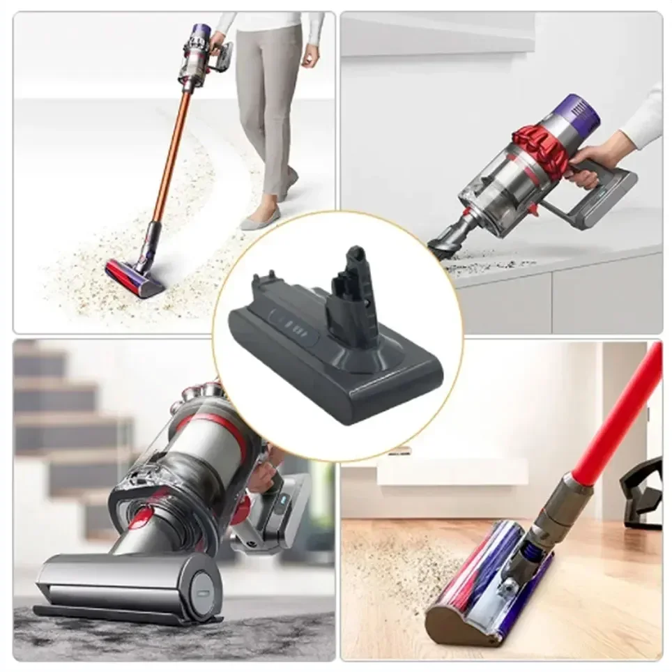 แบตเตอรี่แบบชาร์จไฟได้ SV12สำหรับ Dyson V10 25.2V 9800mAh แบตเตอรี่สำหรับ Dyson V10เปลี่ยนได้อย่างสมบูรณ์พายุไซโคลนนุ่ม