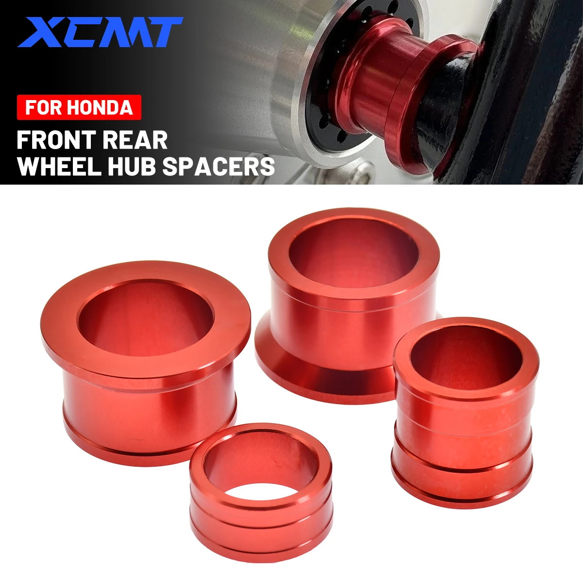 Bucha do garfo espaçador do cubo da roda traseira dianteira da motocicleta para honda cr125r cr250r crf250r crf250x crf450r crf450x cr crf 125 250 450