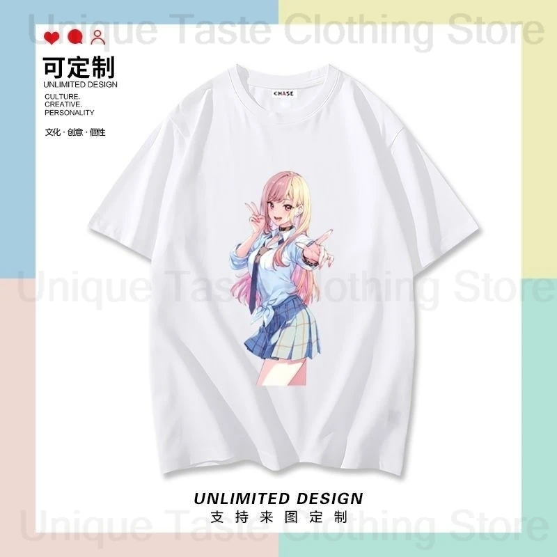 بلدي اللباس حبيبي تي شيرت كيتاجاوا مارين لطيف الكرتون تي شيرت مطبوع Harajuku موضة عالية الجودة القطن قصير الأكمام تي شيرت #5