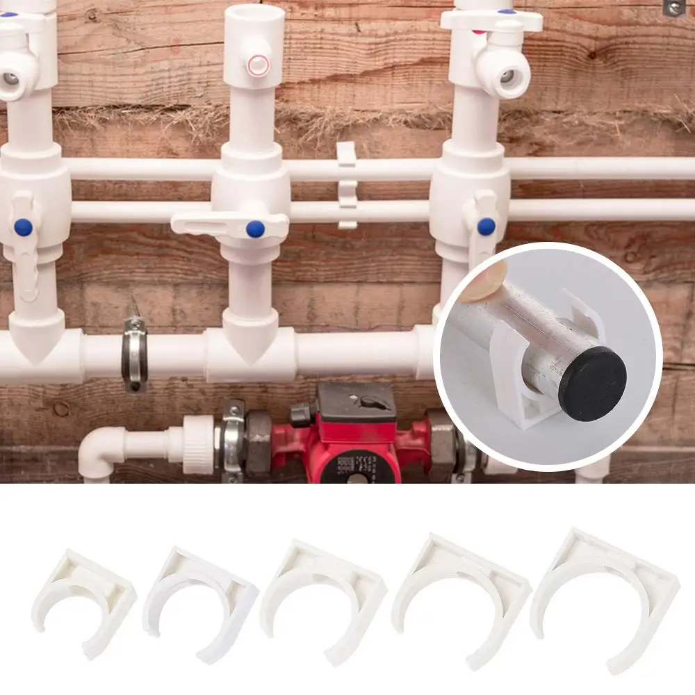 10Pcs Garden Irrigation Pipe Clamp Aquarium Fish Tank Watering Adapter Water Tube Holder 16/20/25/32/40/50mm Fixed Snap Fittings