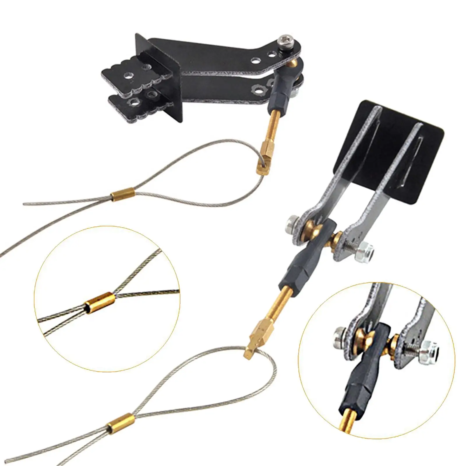 

Servo Arm Push Pull Rod Set Repair Parts Remote Control Aircraft Parts for RC Model Aircraft Accessories