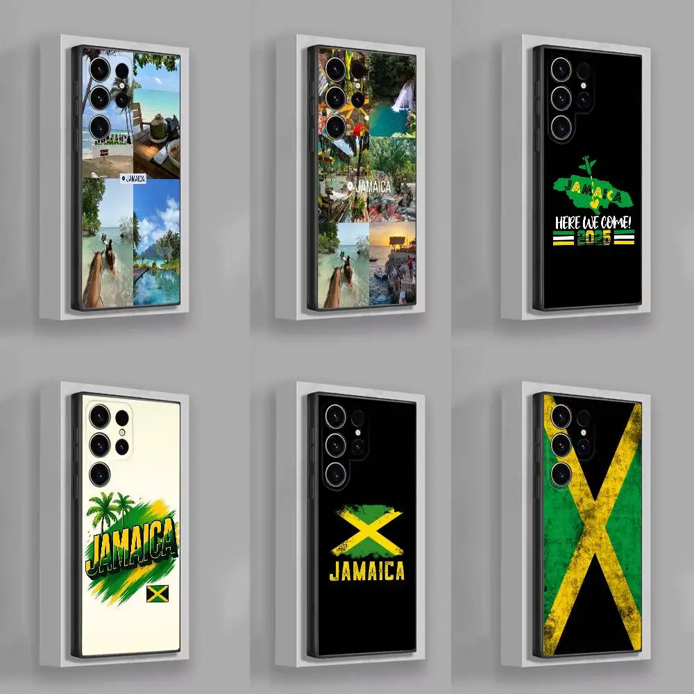 

Jamaica Passport Flag Travel Phone Case For Samsung S25,S24,S21,S22,S23,S30,Ultra,S20,Plus,Fe,Lite,5G Black Box
