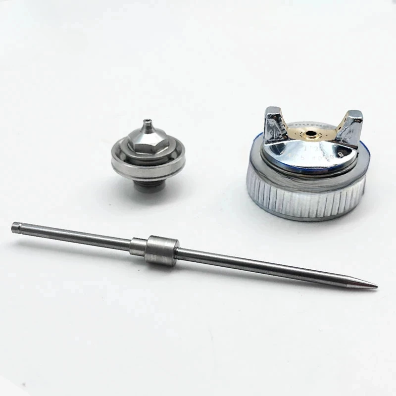 Imagem -02 - Suntool 4000b 4400b 5000b 5500b Pistola de Pulverização 1.3 mm 1.7 mm Kit de Bico Pistola de Pintura Tampa Bico Agulha de Três Peças