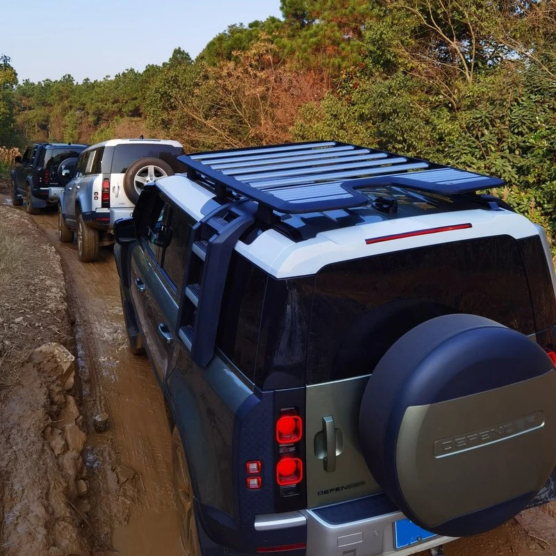 New 4X4 Cargo Carriers Car Roof Luggage Rack Platform Roof Racks for Land Rover Defender 110 90 custom