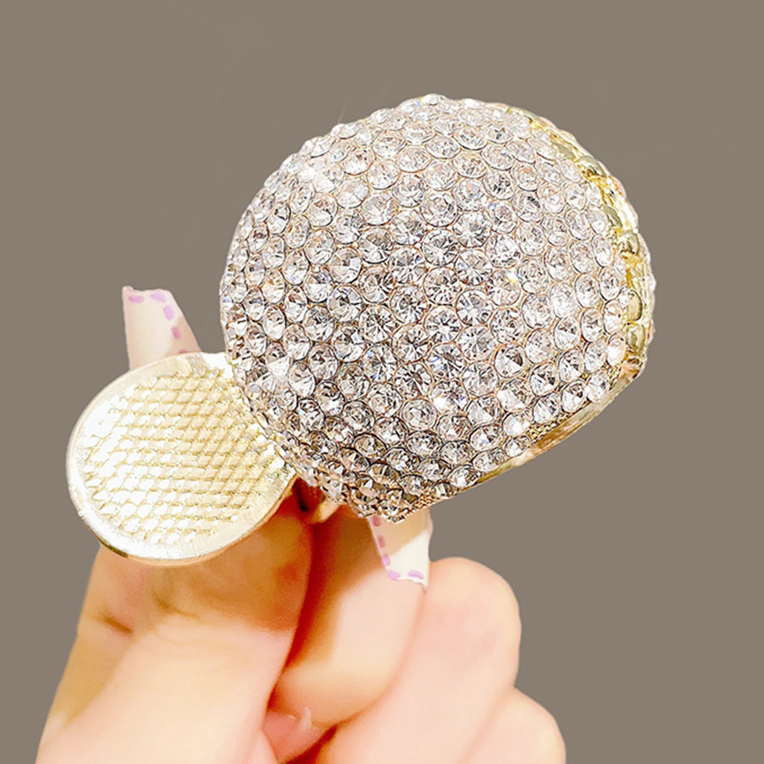 

Full Rhinestone Pearl High Ponytail Fixed Grab Clip 2023 New Round Artifact Female Back Head Anti-sagging Hair Claw Clip Hairpin