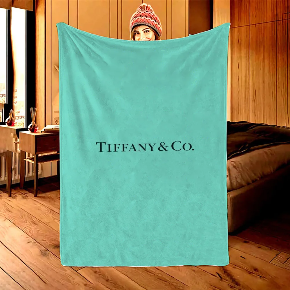 TIFFANY&CO Fluffy Soft Blankets Sofa Decoration Fleece Blanket King Size Home Interior Thick Blanket for Winter Beach Towel Knee