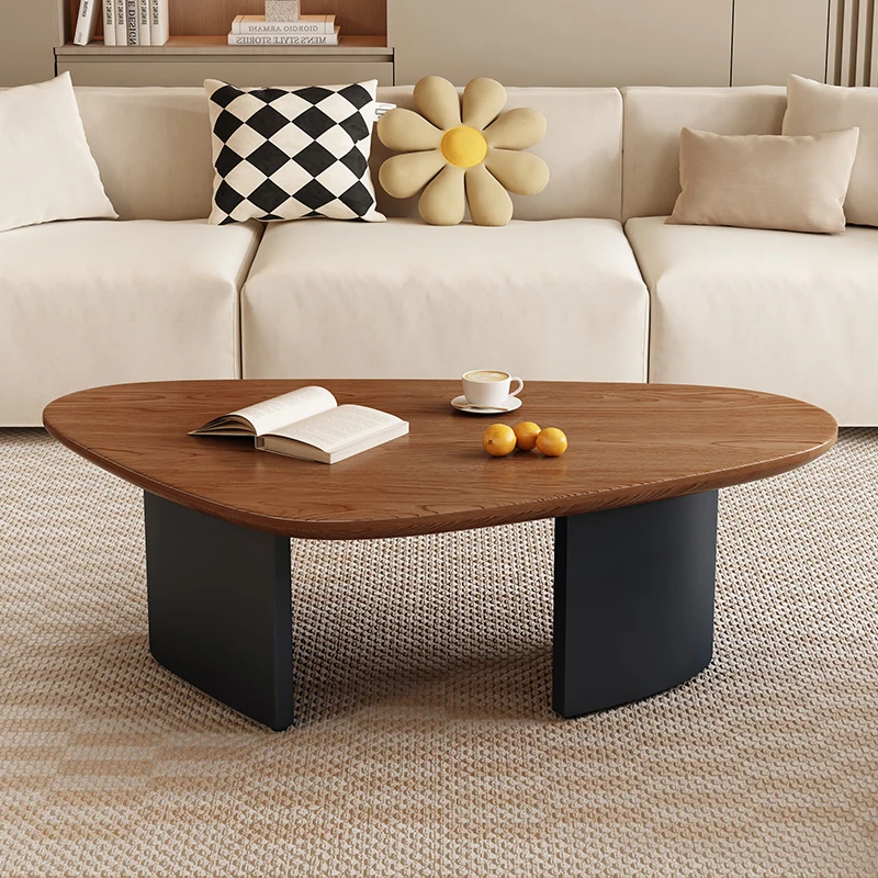 

Designer Simple Coffee Table Decoration Modern Wood Living Room Coffee Table Standing Aesthetic Mesa Auxiliar Home Furniture