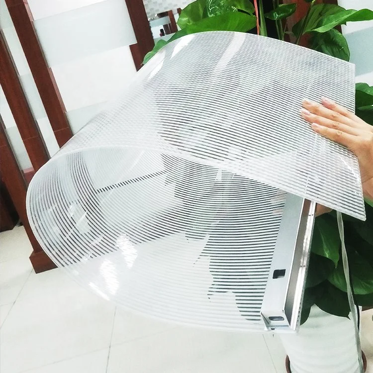 3D Soft Transparent Led Screen Indoor Flexible Tra Ultra-thin LED Flexible Crystal Film Screen