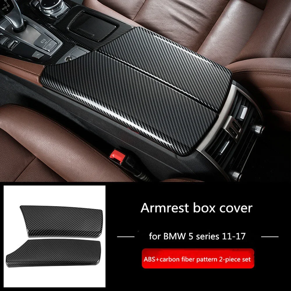 For BMW 5 Series 11-17 armrest box cover 523li 520i 530li modified F18 F10 short axis panel Armrest box panel