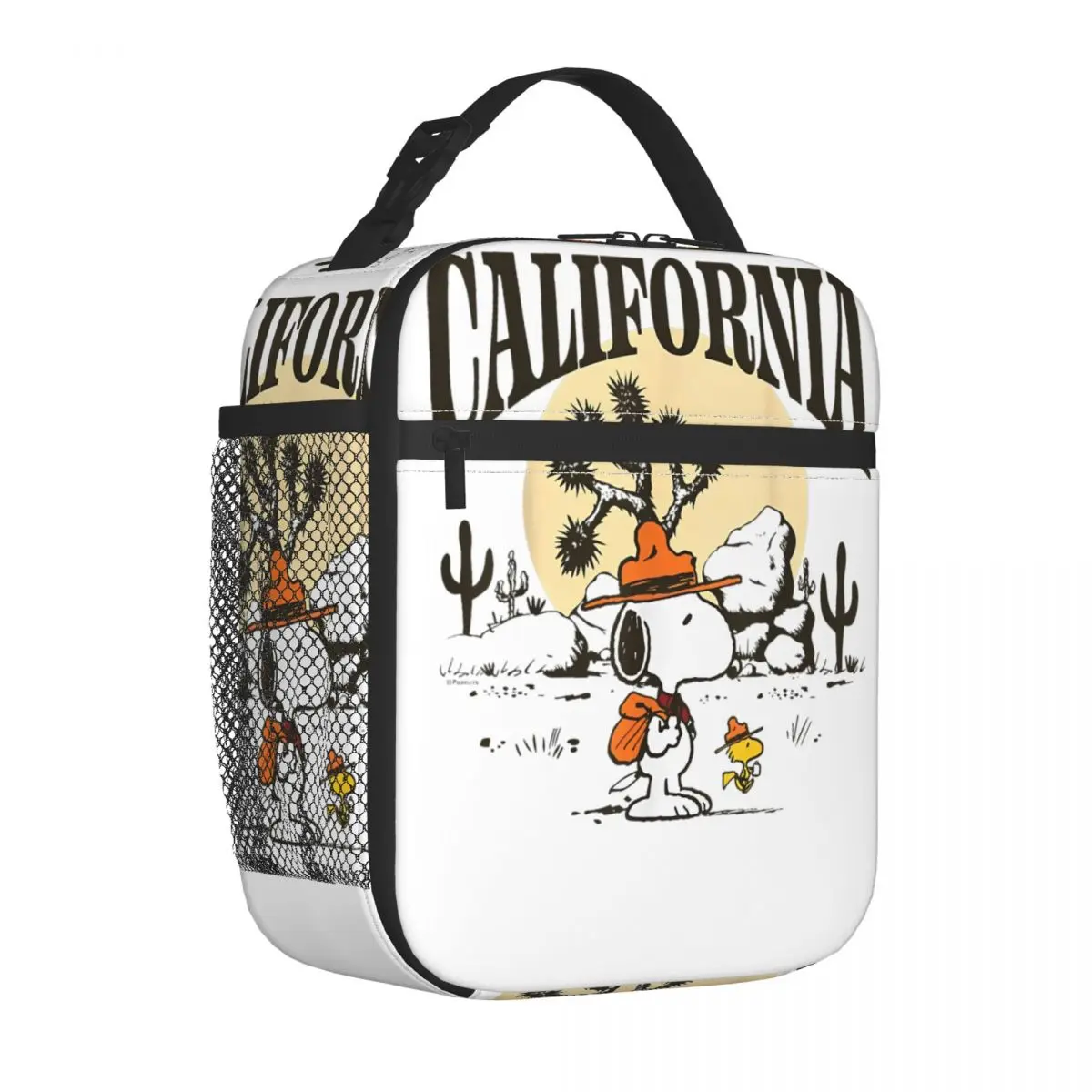 Snoopy Beagle Scout California Insulated Lunch Bags Thermal Bag Lunch Container Cartoon Tote Lunch Box Men Women Office Picnic