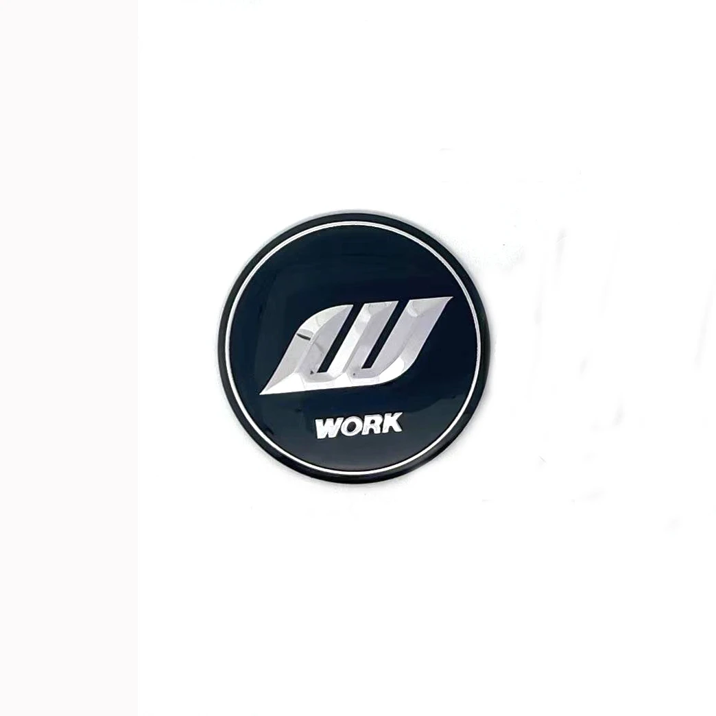 4PCS/Lot 64.5MM 56MM 50MM 45MMM WORKE MOTION Car Wheel Center Hub Cap Sticker Car Badge Emblem Sticker