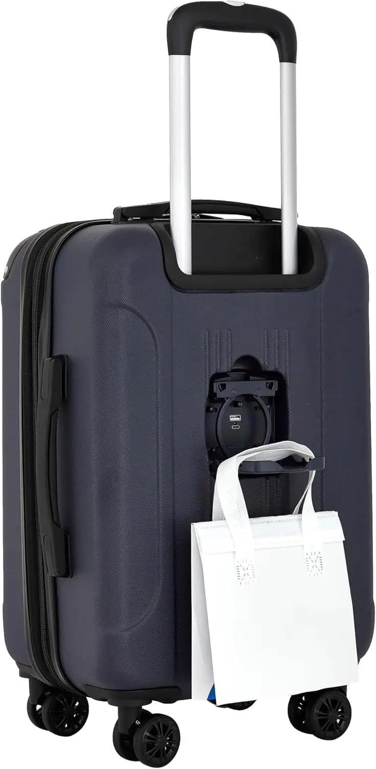 Chicago Plus koper Hardside, Navy, Set 3 potong