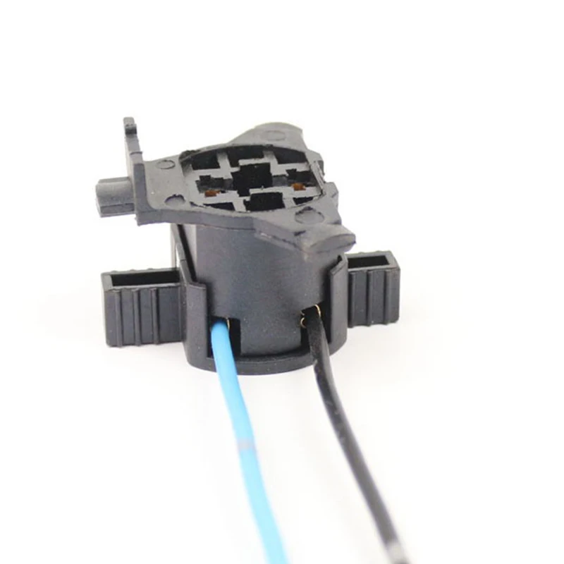 

1Pcs Car Bulb Socket Lamp Holder H7 Car Light Bulb Socket Copper Wire Double Hole Plug Triangle Circle