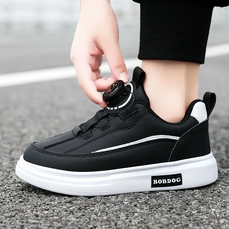 2024 New Young Boy Casual Sneakers bianco nero bambini scarpe da scuola ragazze comode scarpe da passeggio scarpe per bambini di marca per bambini