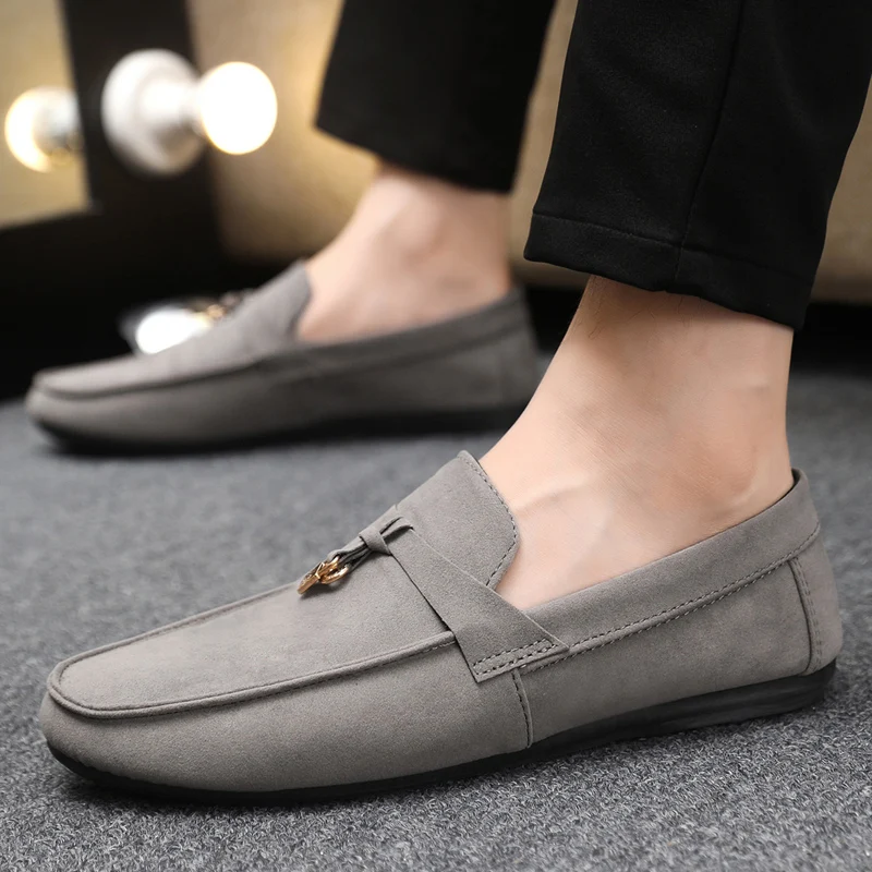 

Luxury Brand Suede Fashion Men Casual Shoes Breathable Comfort Men Loafers Slip-on Mens Driving Shoes Mens Lazy Shoes Moccasins