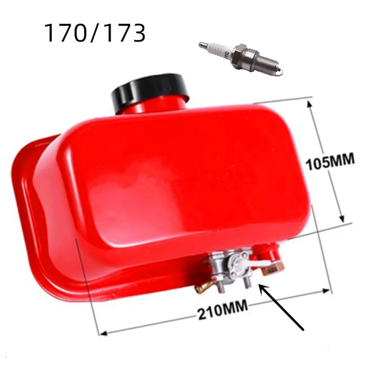 Air Cooled Diesel Micro Tiller Accessories 170F 173F 178F 186F 188F 192F Oil Tank Fuel Tank Assembly