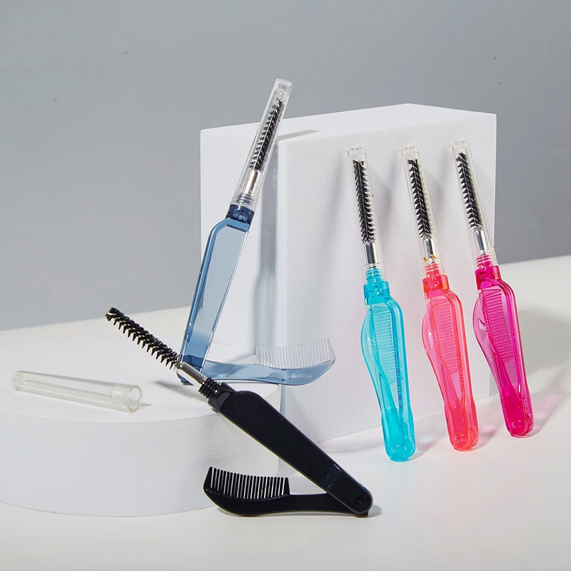 Bigoudi de cils en métal pliable, séparateur de cils de maquillage de beauté, brosse à cils en métal, peigne à sourcils, mascara pliable, outils cosmétiques