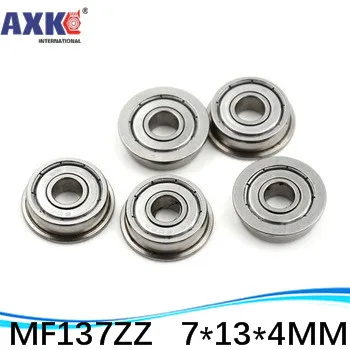 1000pcs/lot Free Shipping Wholesale Boutique Flange Ball Bearings MF137ZZ / LF1370ZZ Size 7*13*14.6*4*0.8 Mm Inch Bearing AXK *