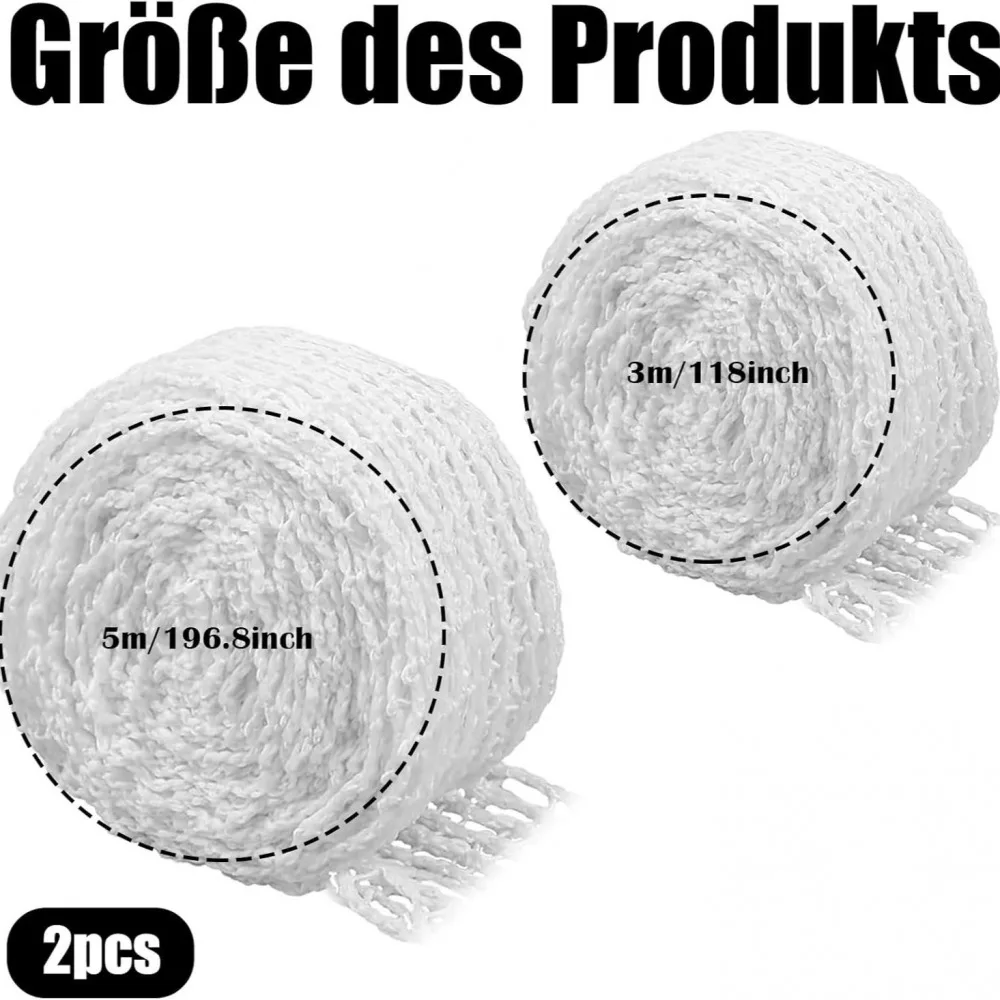 Roll Roast Net, 2 Rolls Meat Net for Smoking and Grilling, 5 m and 3 m, Elastic Roasting Net for Ham, Sausages and Meat