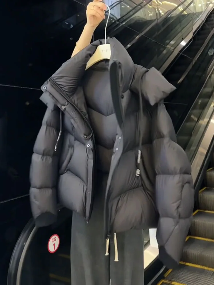 Einzigartiger ort Bla Damen Daunenjacke Koreanischer SLE-Brotmantel Thi Oberbekleidung Winter Faion Polyesterfaser Warmer Reißverschluss Clo...