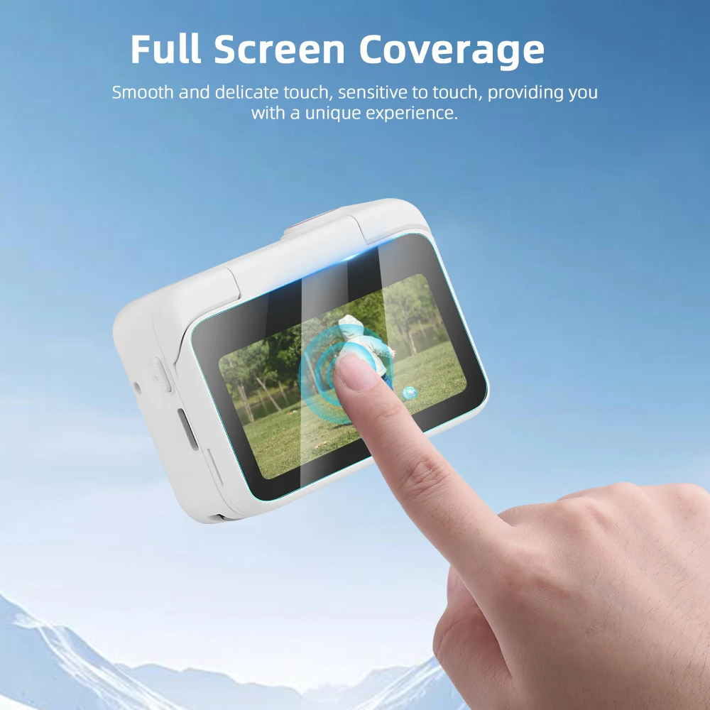 Twarde szkło hartowane zabezpieczenie ekranu BRDRC do Insta360 GO 3S /GO 3 kamera akcji obiektyw LCD etui na wyświetlacz akcesoria