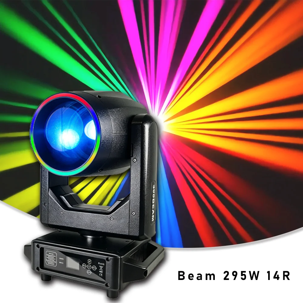 

YUER Classic Beam 14R 295W Spot Moving Head Light With Honeycomb Prisms For Dj Disco Club Wedding Party Club Stage Lighting