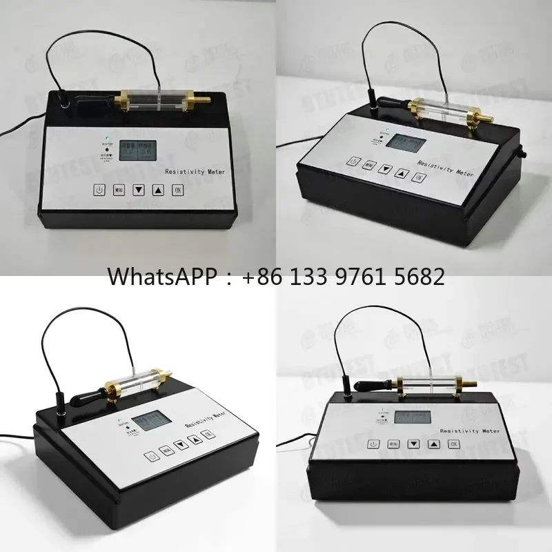 WSQ DZL2 Portable Drilling Fluid Resistivity Meter, 0.01-100Ω m Liquid Conductivity Tester, ±5% Accuracy, Dual Power Supply