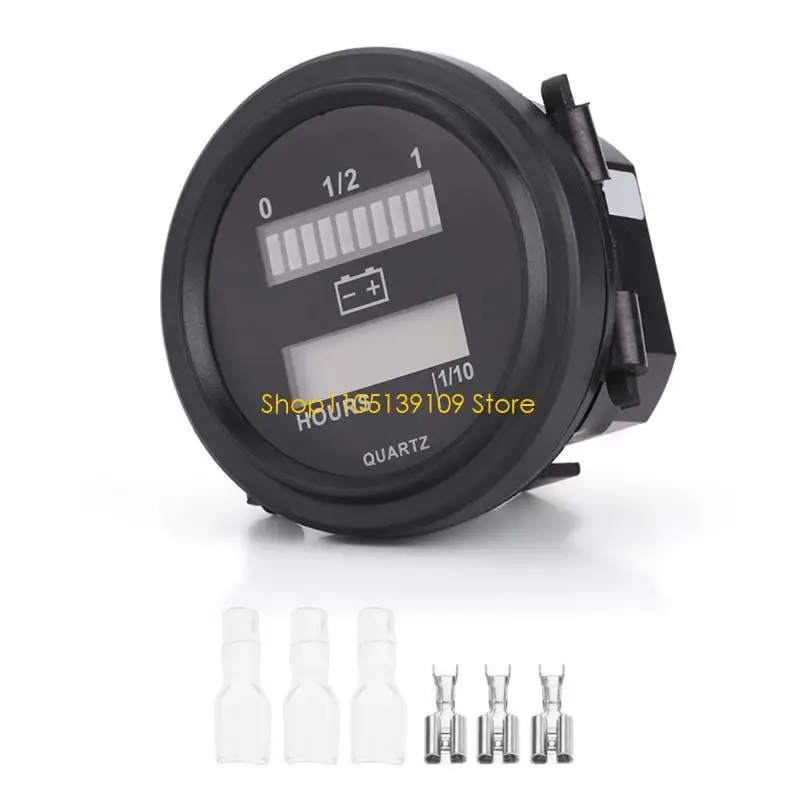 

Digital Power Gauge Featuring Memory Function For 12V-72V Carts Boats Forklifts Marine Industrial Machines Easy Install