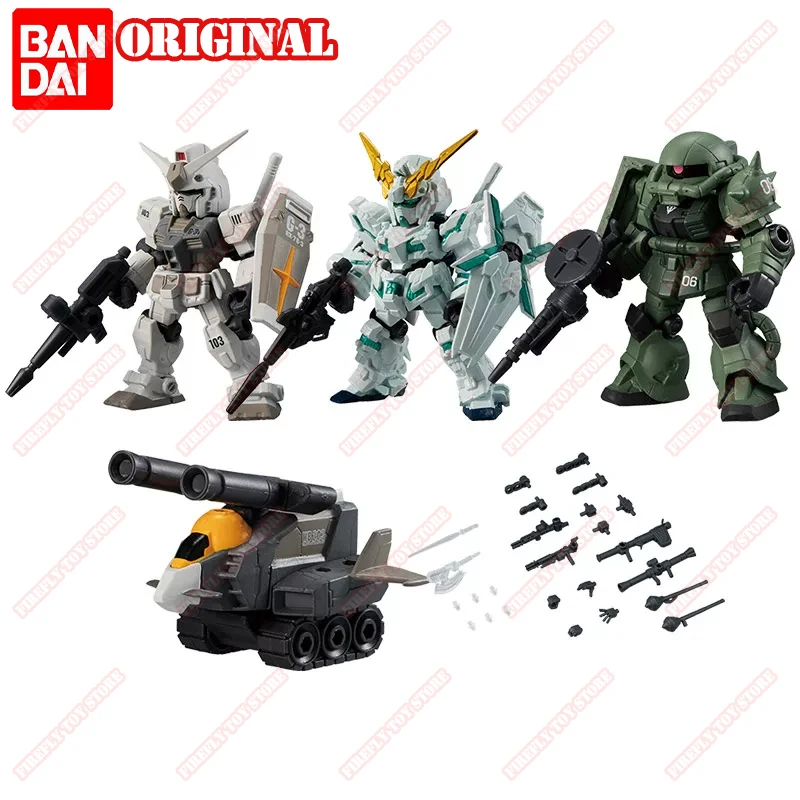 BANDAI Original GUNDAM Animation Peripheral Toys G3 Unicorn Zaku MSE 1.5 Gacha Gashapon Anime Action Model Figures Collection