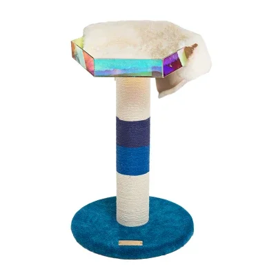 Camily New High Quality Sisal Cat Scratch Post Cat Tree Scratcher Post House With Flowers Ladder