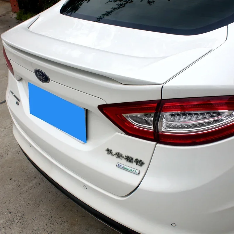 For Ford Mondeo / Fusion 2013 2014 2015 2016 2017 Car Decoration ABS Plastic Paint Painting Color Rear Trunk Spoiler