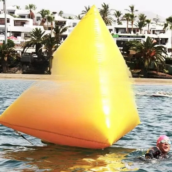 Custom Logo Water Floating Race Marker Air Buoys Swim Triathlon Marking Inflatable Buoy Advertising for Racing Markers