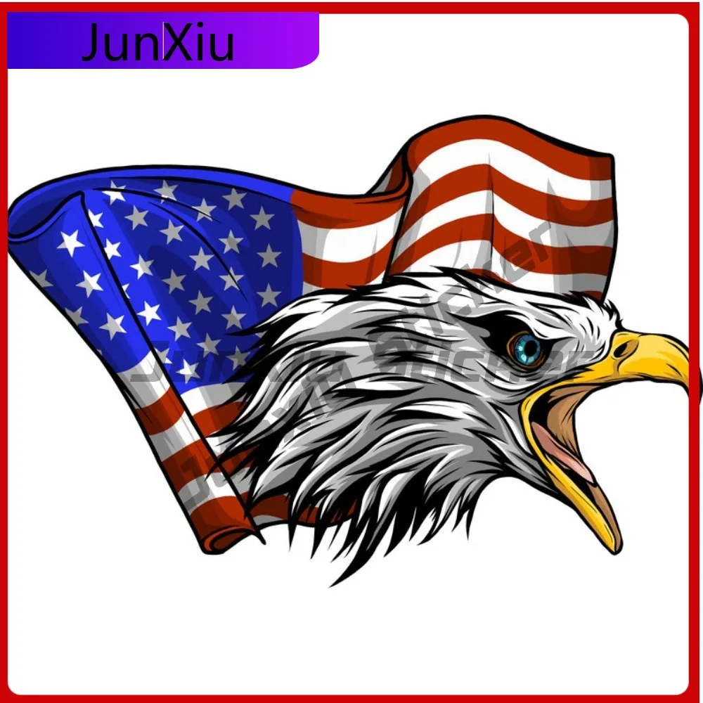 

American Eagle U.s. Flag Sticker Uv-water Resistant America Waterproof Scratch-proof Exterior Accessories For Motorcycle Helmet