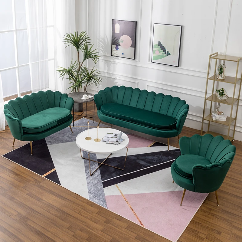 

Nordic fabric sofa small apartment living room bedroom luxury and simplicity.