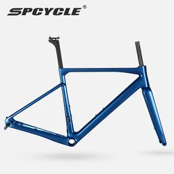 Spcycle T1000 Carbon Road Bike Frame Disc Brake Frameset 700C All Internal Cables Lightweight Road Bicycle Carbon Frame