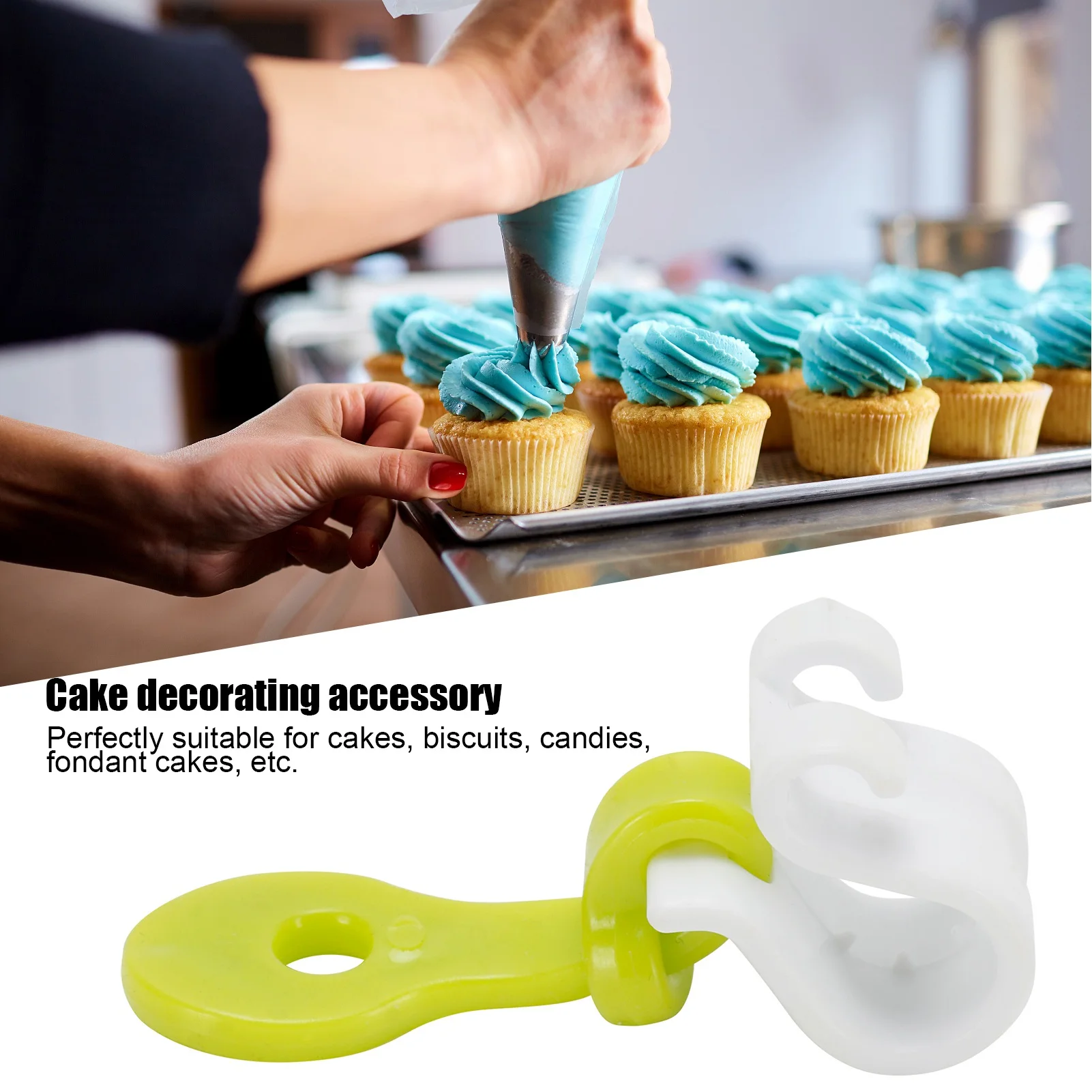 

3Pcs Reusable Pastry Bag Clips Icing Bag Tie Buckles Piping Bag Buckle Fondant Cake Decorating Tool Icing Bag Supply