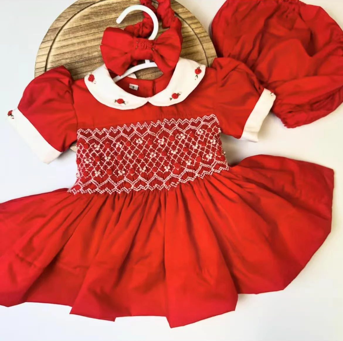 

Летнее винтажное платье принцессы ручной работы с вышивкой для маленьких девочек 0-12 лет для фотографии на день рождения, праздника Ид A253