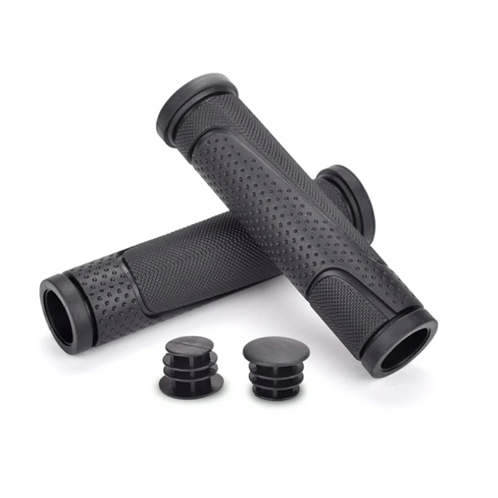 

Handlebar Grip Set 22.2mm Rubber Bike Grips for Road Mountain City Bicycle Anti-Slip Comfortable Easy Install Long Ride