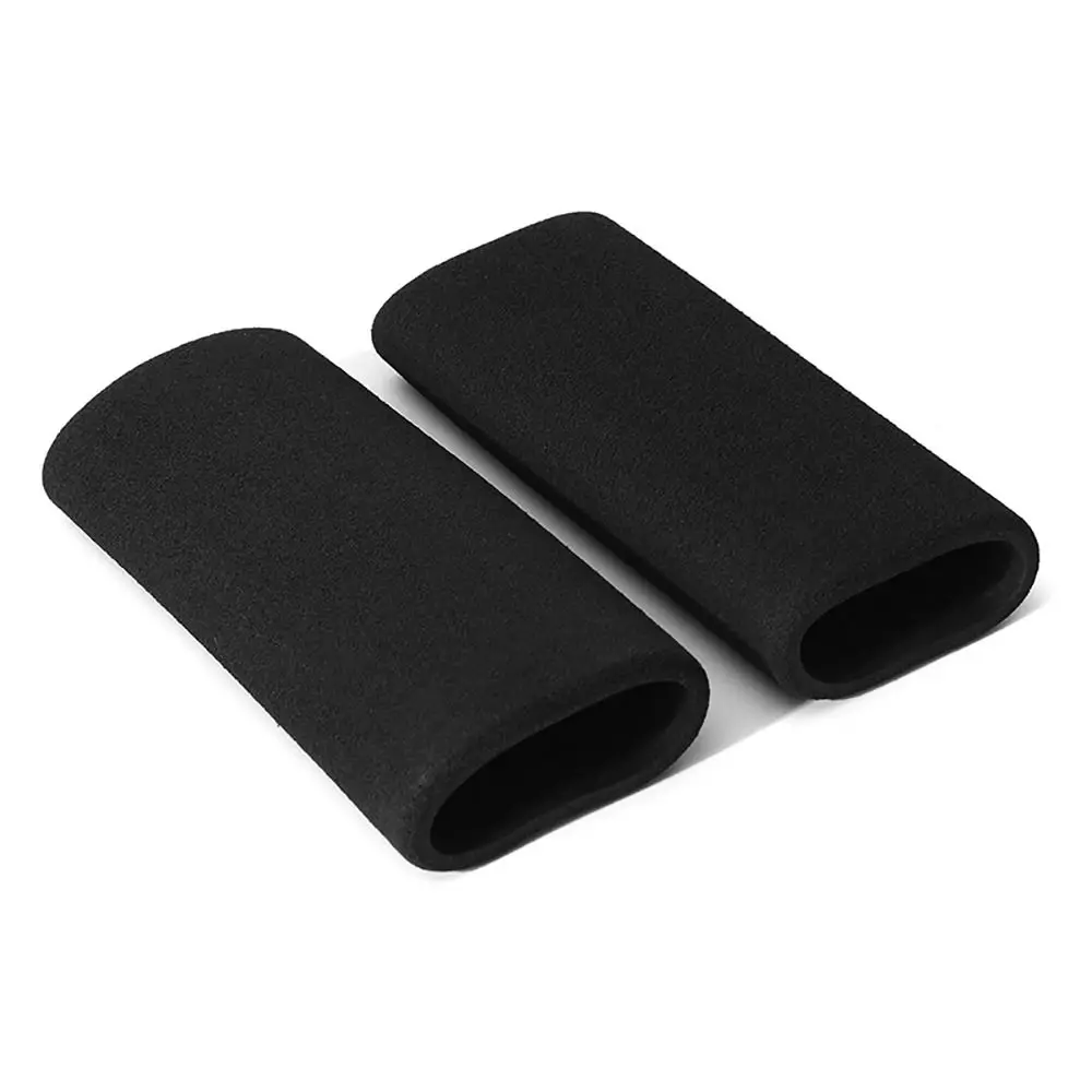 1Pair Non-Slip Motorcycle Grip Covers Black Anti Vibration Handlebar Sleeve Universal Heat Shrinkable Sponge Grip Protector