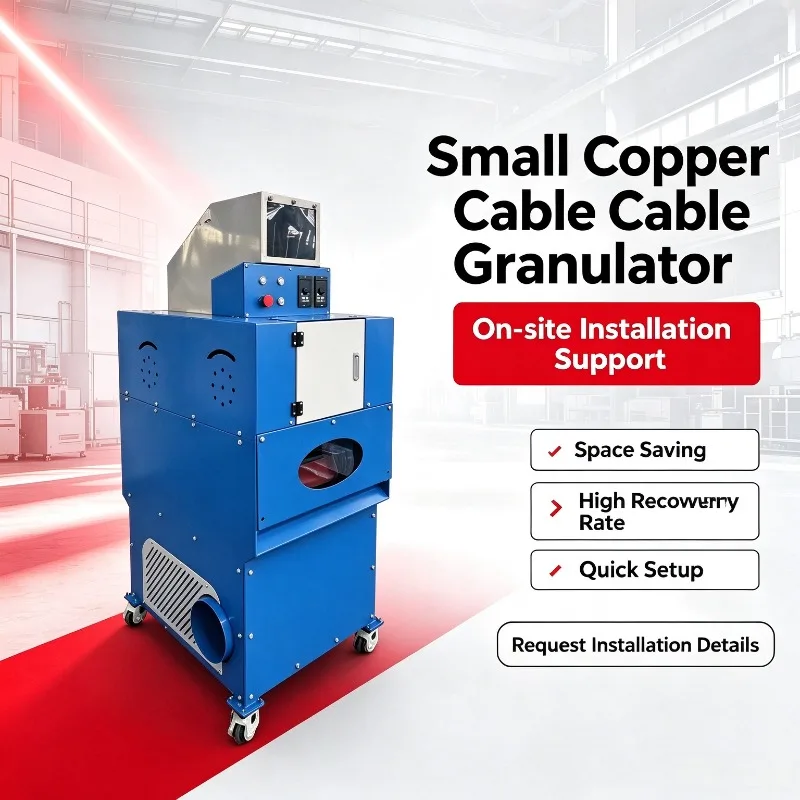Factory Direct Sale Mini Copper Wire Granulator Small Capacity Cable Recycling Peeling Machine Dry Type
