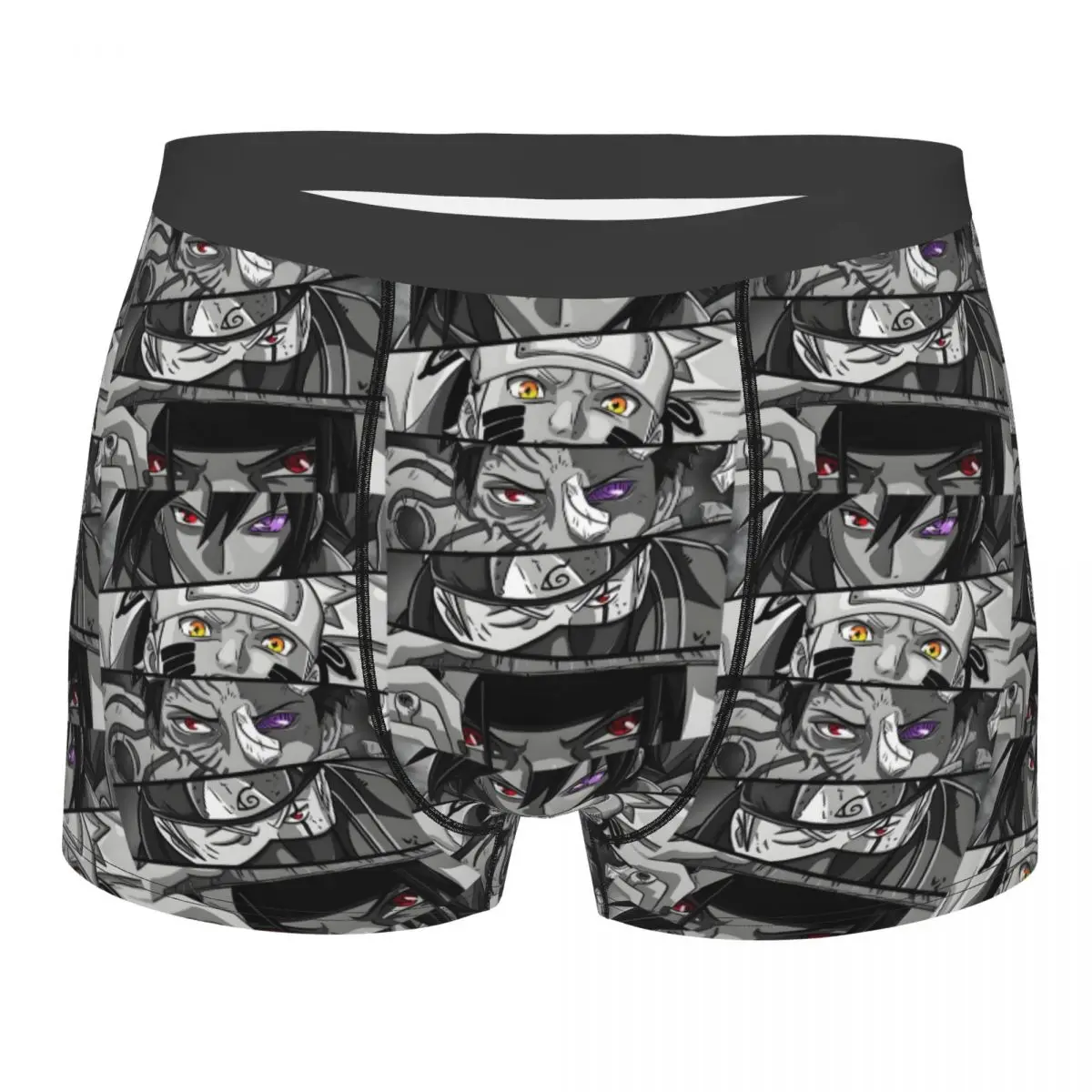 

Custom Male Cool N-Narutoes S-Sasukes Cartoons Printed Underwear Shippuden Boxer Briefs Breathable Shorts Panties Underpants