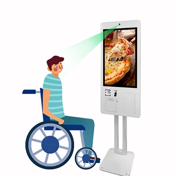 24 Inch Touch Screen Self Pay Face Recognition Fingerprint Machine Self Service Order Payment Kiosk
