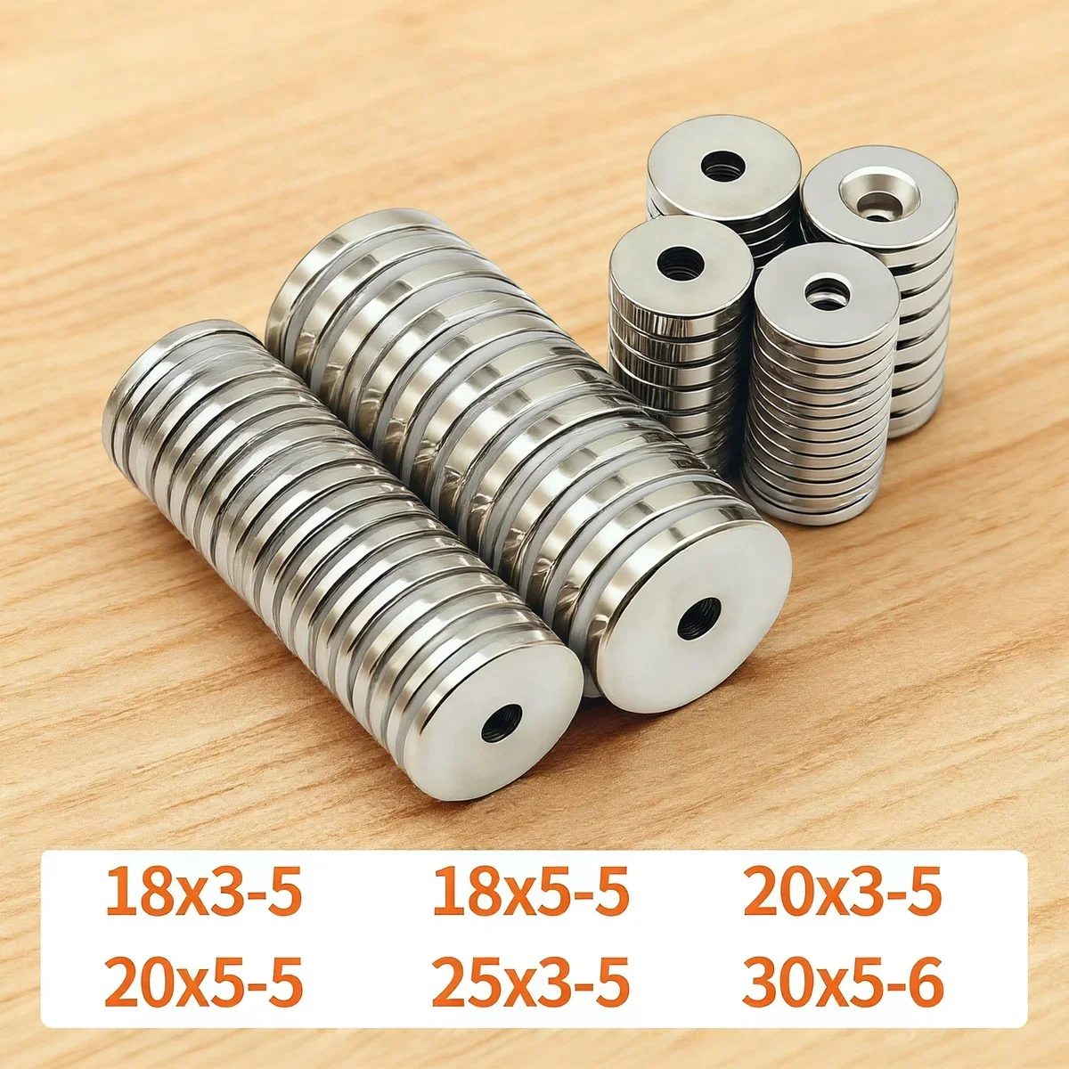 Powerful Neodymium Magnet Round Super Strong Magnets N35 with hole NdfeB Permanent Magnetic imanes Refrigerator Magnet