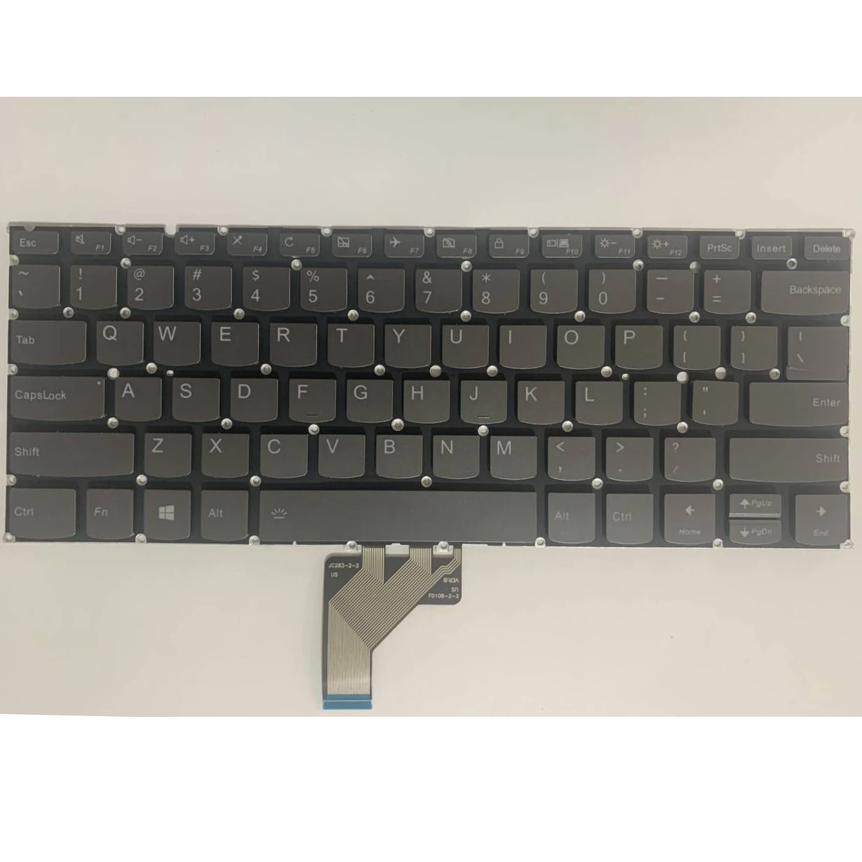 US keyboard for Lenovo Yoga 920-13 920-13IKB Yoga 6 Pro-13IKB Lenovo ldeaPad Flex Pro-13lKB Gray backlit