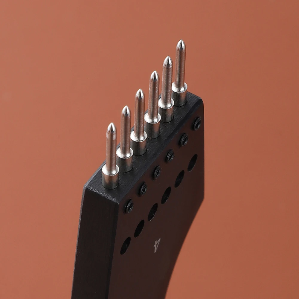 WUTA 2. Generation Scharfer Kopf, austauschbares Stechenisen, abnehmbarer runder Locher, Lederhandwerk, Meißel, DIY-Lederwerkzeuge – Detail 23