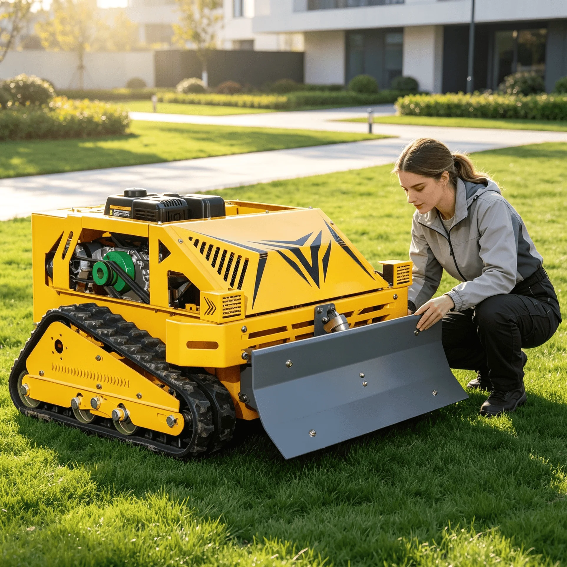 Customized GPS Autonomous Robot Lawn Mower Wireless Radio Control for Large Private Villa Garden lawn mower with