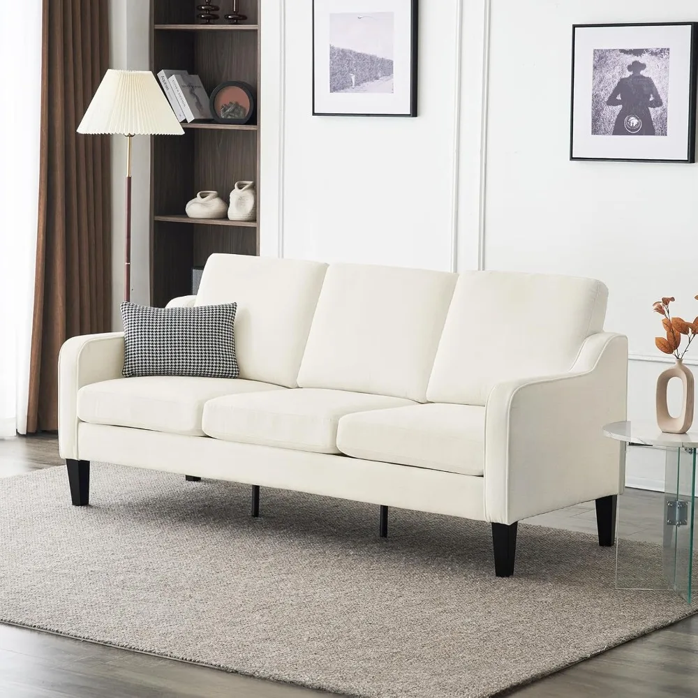 Living room sofa, comfortable sofa Medieval modern 3 person sofa soft display sofa, suitable for bedrooms, apartments