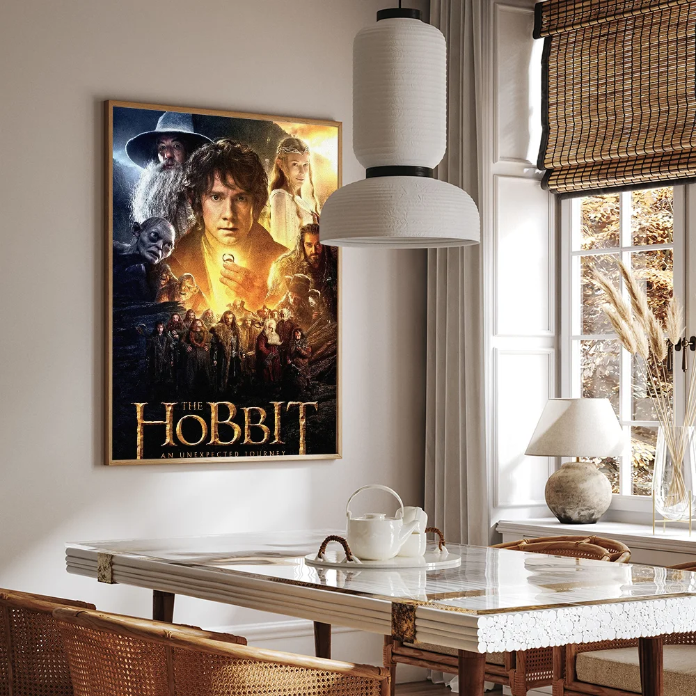 1PC The Hobbit Part Poster Movie Sticky Posters Retro Kraft Paper Sticker DIY Room Bar Cafe Aesthetic Art Wall Painting view 3